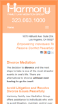 Mobile Screenshot of harmonydivorcemediation.com